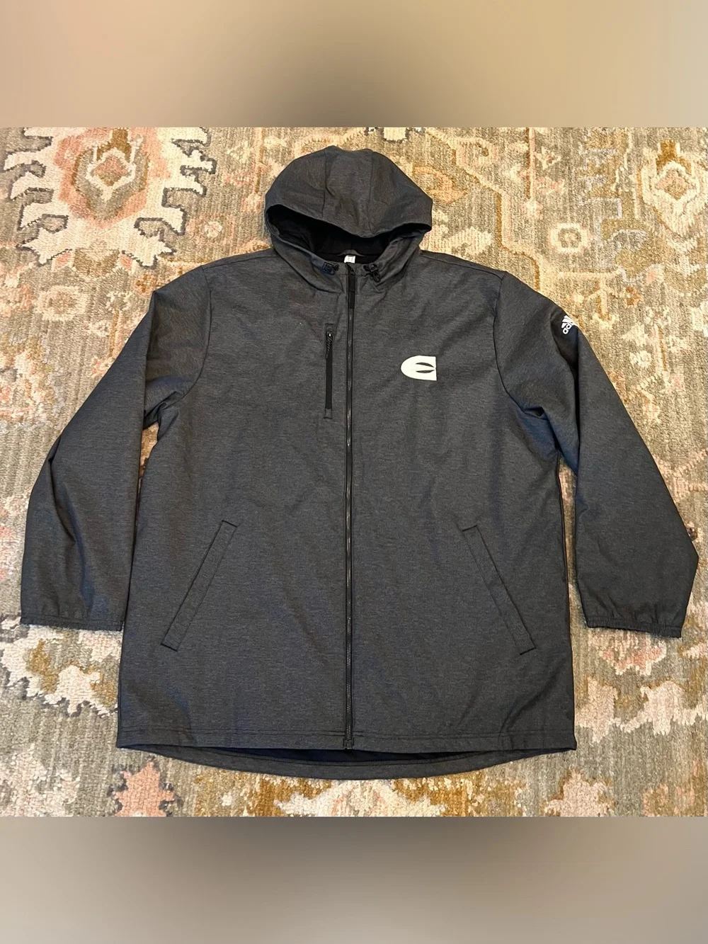 Emporia State Hornets Adidas Climaproof Full Zip Jacket Men’s Size XL Color Grey
